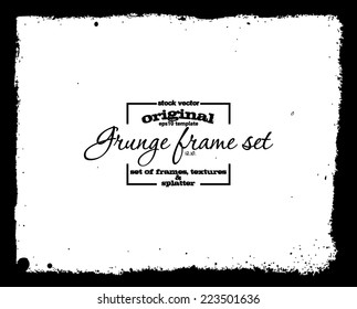 Design template.Abstract grunge frame texture. Stock vector - easy to edit