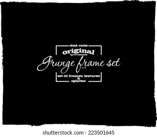 Design template.Abstract grunge frame texture. Stock vector - easy to edit