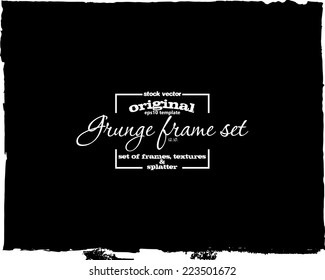 Design template.Abstract grunge frame texture. Stock vector - easy to edit