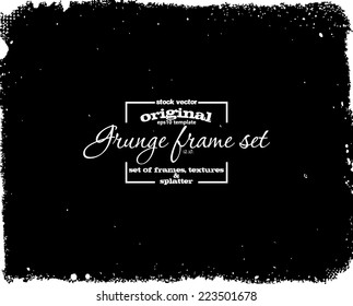 Design template.Abstract grunge frame texture. Stock vector - easy to edit