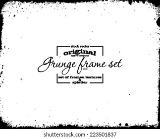 Design template.Abstract grunge frame texture. Stock vector - easy to edit