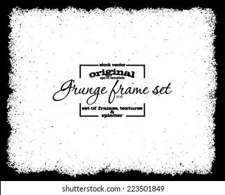 Design template.Abstract grunge frame texture. Stock vector - easy to edit