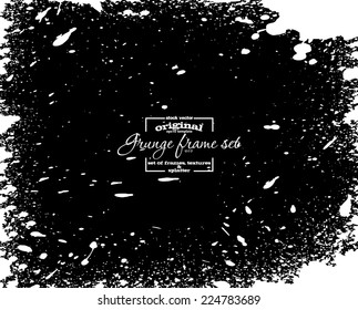 Design template.Abstract grunge frame texture. Stock vector - easy to edit
