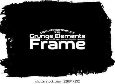 Design template.Abstract grunge frame texture. Stock vector set - easy to edit
