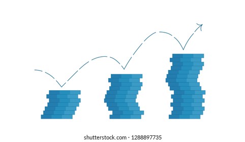Design template.Blue chips. Modern vector illustration concepts for website and mobile website development.