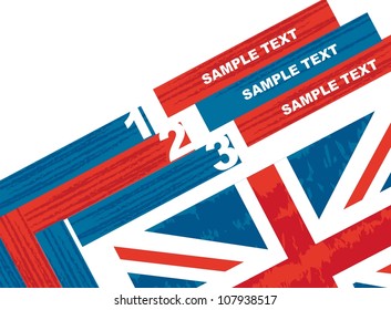 design templated numbered over white background. vector illustration