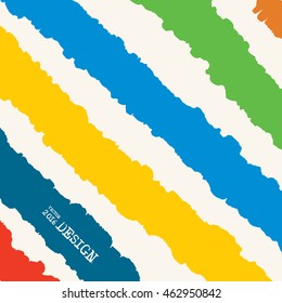 Design templates. Artwork with Color Strip Background. Abstract Modern Decoration. Painting. Wallpaper with empty space for your text. Grunge Line design. Vector illustration.