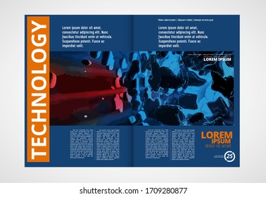 Design templates for brochure, magazine, flyer, booklet with 3D rendering technology concept