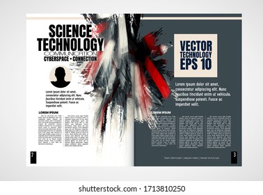 Design templates for brochure, magazine, flyer, booklet with 3D rendering technology concept