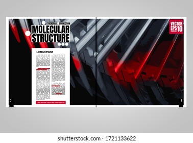 Design templates for brochure, magazine, flyer, booklet with technology concept