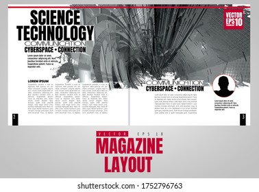 Design templates for brochure, magazine, flyer, booklet with technology concept
