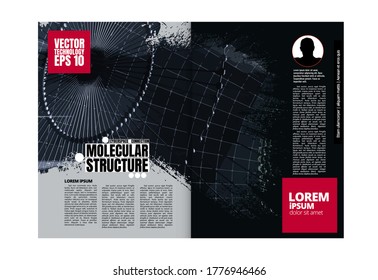 Design templates for brochure, magazine, flyer, booklet with 3D rendering concept