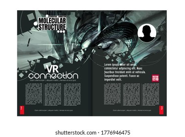 Design templates for brochure, magazine, flyer, booklet with 3D rendering concept