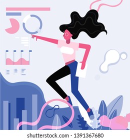 Design templates of business solution and analysis, startup, innovative ideas, investment. Flat design vector illustration concepts for website, 