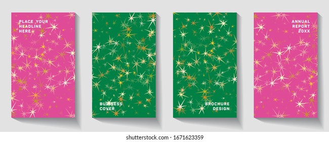 Design Templates Collection for Banners, Flyers, Placards, Cover and Posters. Abstract vector layout background set.  Shining Banners Set.  Vector illustration.