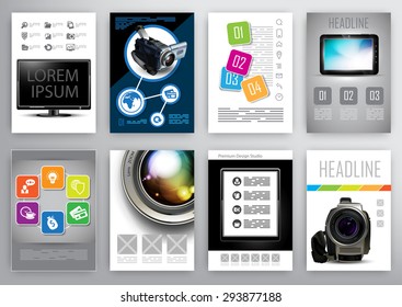 design templates for  flayers, brochures and booklets