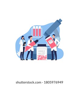 design templates for online medical support, health care, laboratory, medical services. Modern vector illustration concepts for website and mobile website development.