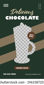 design templates for promotion of hot chocolate products on social media to make it easier for business people to market their products