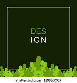 Design templates with the subject of nature and environment illustrations