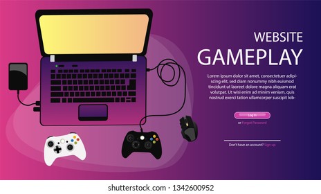 
design templates for your web site with game themes