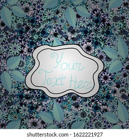 Design. Tender fabric pattern. Vector. Doodles white, blue and neutral on colors. Seamless pattern Print. Flat elements.