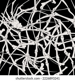 Design of terror bones background