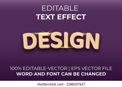 Design text effect, easy to edit
