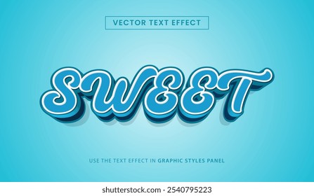 Design text effect, Sweet text effect