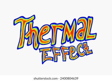 Design Text Thermal Effect For Tshirt, streetwear, and hoodie