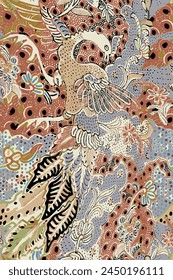 Design Textil Abstrakt Batik Hintergrund