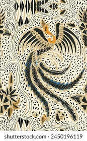 fondo de batik abstracto textil de diseño
