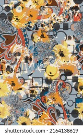 Design-abstrakter floraler Hintergrund