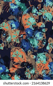 Design-abstrakter floraler Hintergrund
