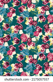 design textile abstract flower background