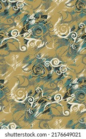 design textile abstract flower background