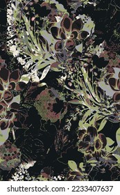 diseño de fondo de flor abstracto