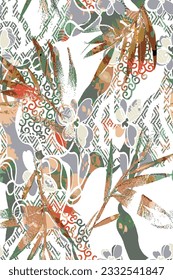 design textile abstract flower background