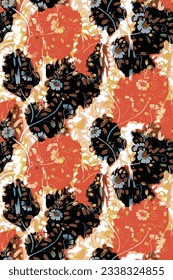 design textile abstract flower background