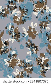 design textile abstract flower background