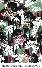 design textile abstract flower background