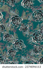 design textile abstract flower background