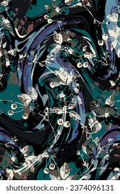 diseño de fondo de flor abstracto