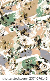 Design, abstrakter, floraler Hintergrund