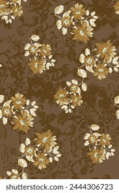 design textile abstract flower background