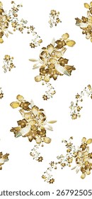 Diseño textil abstracto de flores de fondo