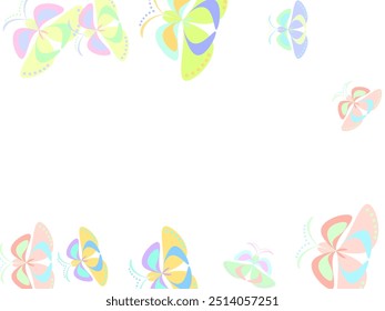  Design para têxtil, tecido, fundo, papel de embrulho, pacote.  Silhuetas aleatórias de borboletas