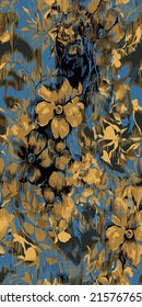 design textile flower abstract background