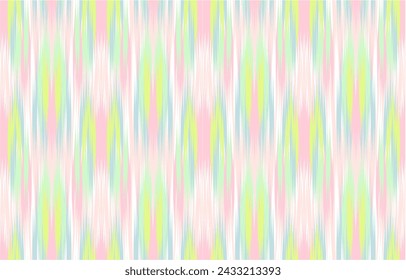 Design Textile ikat group wave abstract geometric ikat, design ikat vector for background, wallpaper, carpet, wrapping, fabric, textile fashion wearing.