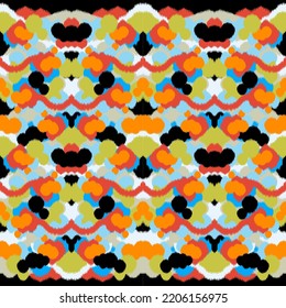 Diseñar un patrón de ikat textil abstracto geométrico étnico, diseño para fondo, papel de pared, alfombra, envoltura, tela, ropa textil.
