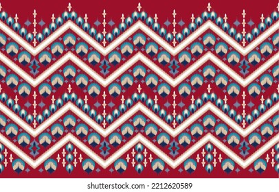 Design Textile ikat pattern abstract geometric ethnic, design for background, wallpaper, carpet, wrapping, fabric, textile fashion wearing.